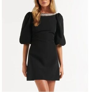 Black mini dress by Ever New Melbourne